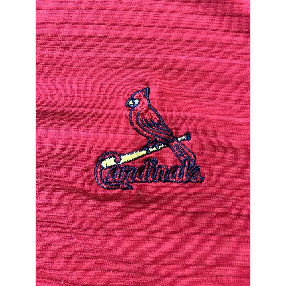 St. Louis Cardinals Men's XL Red Polo Shirt MLB DryTec 50+ Cutter & Buck - Picture 3 of 9